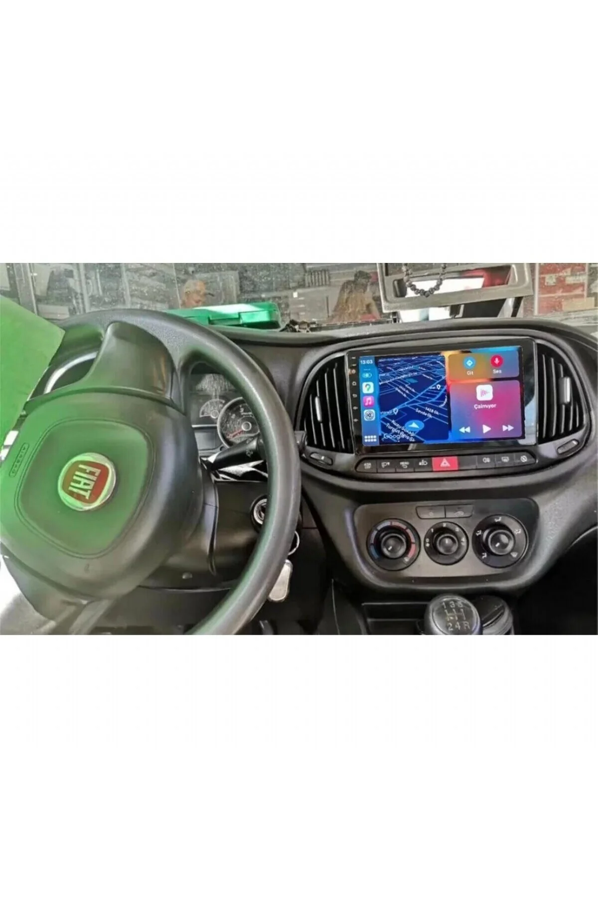 FİAT DOBLO 2015-2022 9''HD ANDROİD-2GB RAM-32GB-KABLOSUZ CARPLAY-WİFİ-BT-FM-MP3-HD KAMERA