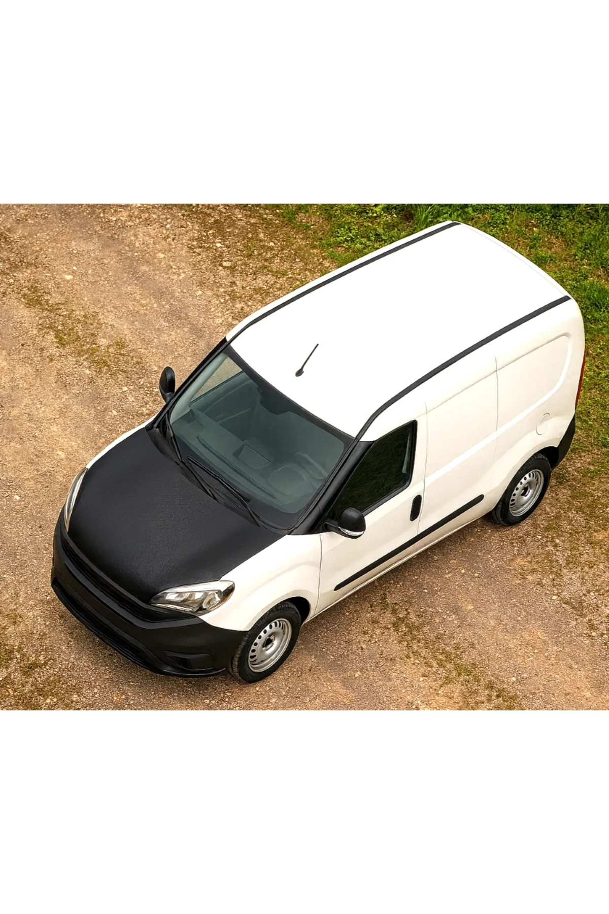 Fiat Doblo 2015–2021 Tam Kaput Maskesi – Suni Deri, Araca Özel Uyum, Taş ve Çizik Koruma - Görsel 2