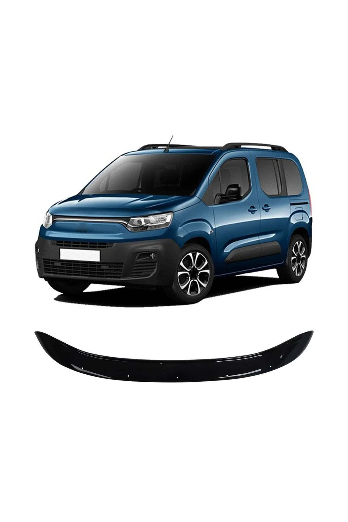 Fiat Doblo 2023 ve Sonrası Uyumlu Kaput Rüzgarlığı Ön Kaput Koruma ABS Parlak Siyah Fiat Doblo 2023 ve Sonrası Uyumlu Kaput Rüzgarlığı Ön Kaput Koruma ABS Parlak Siyah - Görsel 2