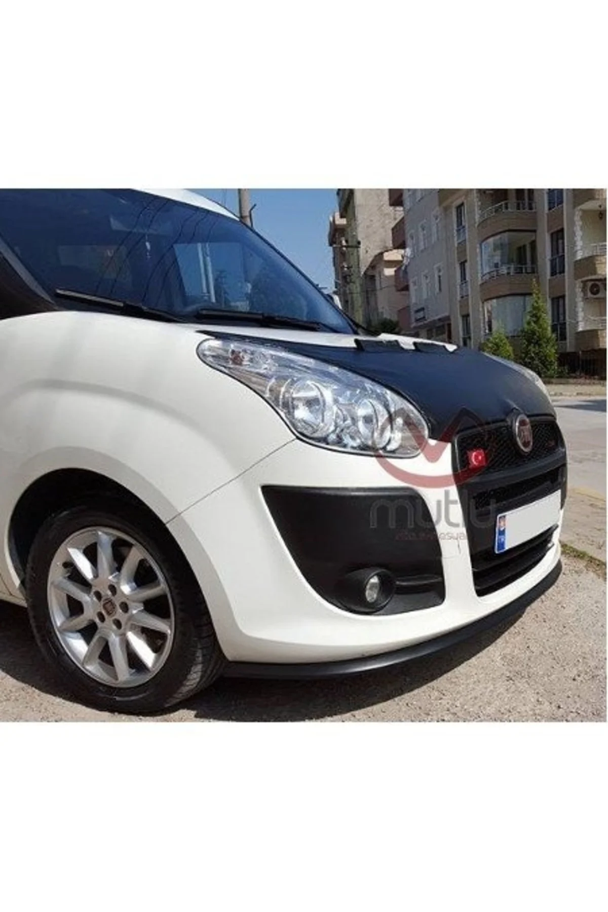Fiat Doblo 3. Nesil 2011 Suni Deri Lüx Kaput Koruyucu Maske - Görsel 3