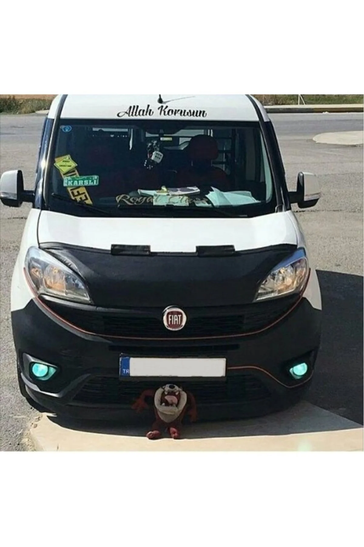 Fiat Doblo 4 2016 Suni Deri Lüx Kaput Koruyucu Maske - Görsel 2