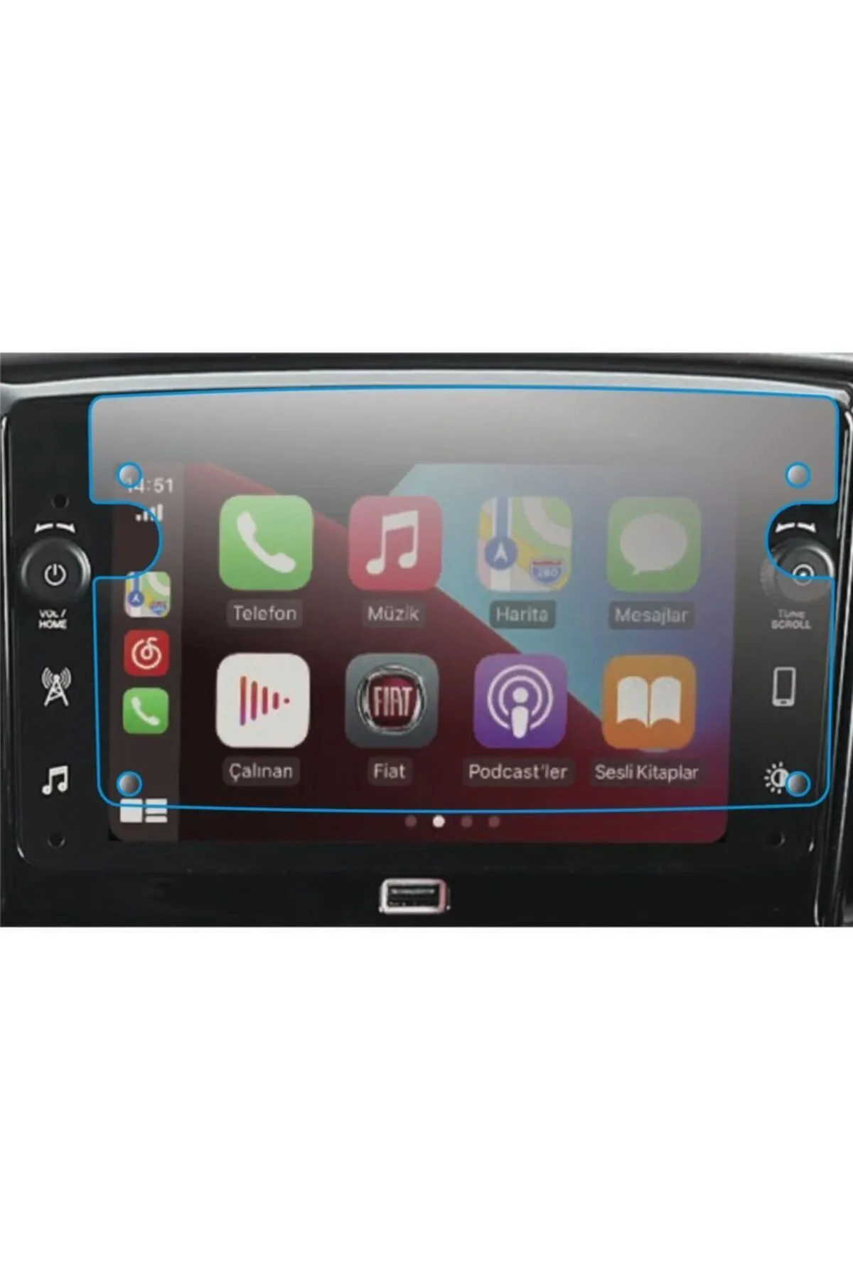 Fiat Doblo 7 Inç Navigasyon Ekran Nano Koruyucu