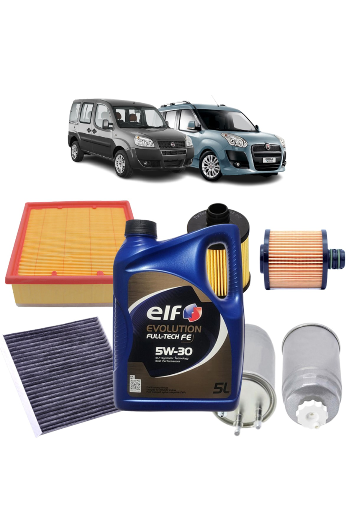 Fiat Doblo Euro 4 4plus Karbon Filtre Bakım Seti 1.6 D-jtd-multij