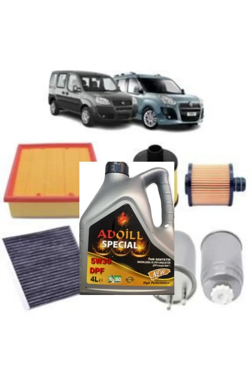Fiat Doblo Euro 4 4plus Karbon Filtre Bakım Seti 1.6 D-jtd-multij