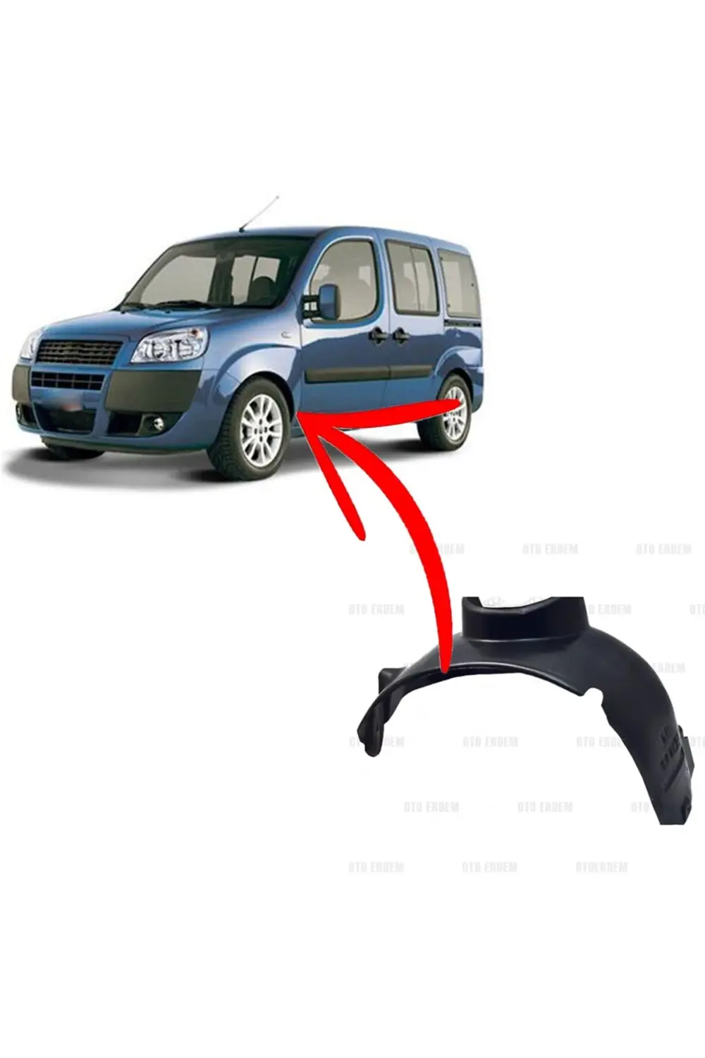 Fiat Doblo Iı Sol Ön Çamurluk Davlumbazı