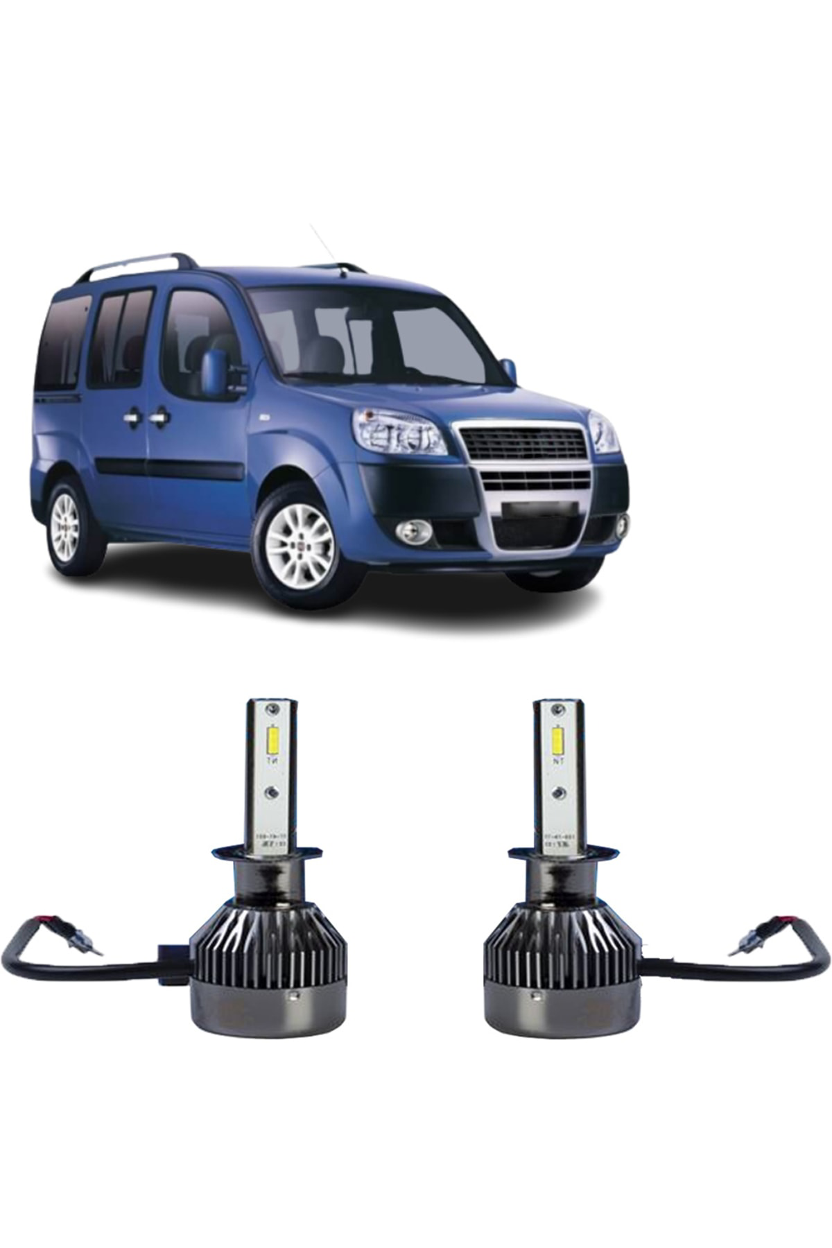 Crn Fiat Doblo İı Xenon Far Takımı İnwells 1 Tk H1 1Tk H7 Uyumlu