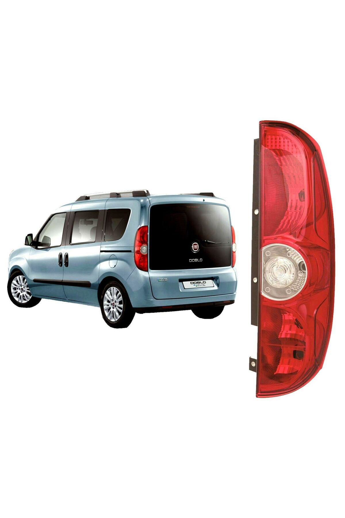 Fesan Fiat Doblo Sağ Arka Stop Lambası Dikey Açılan Tek Kapı 2009--2014
