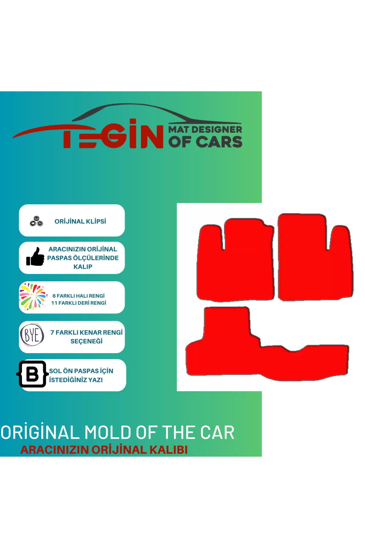 Fiat Doblo Van 2010 Ve Sonrası Prime Gri Halı Gri Kenar Halı Pasp