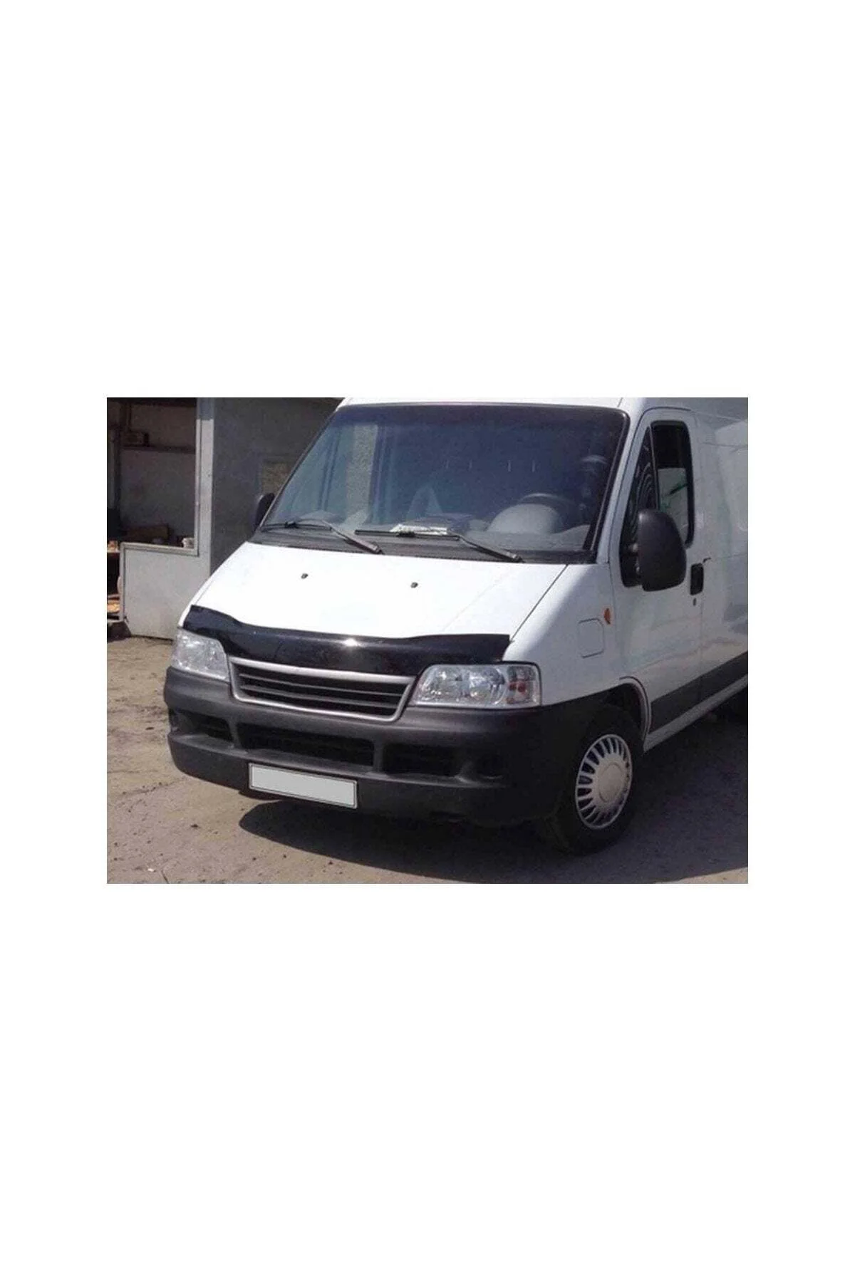 Fiat Ducato 1994-2006 Uyumlu Kaput Rüzgarlığı Ön Kaput Koruma ABS Parlak Siyah - Görsel 2