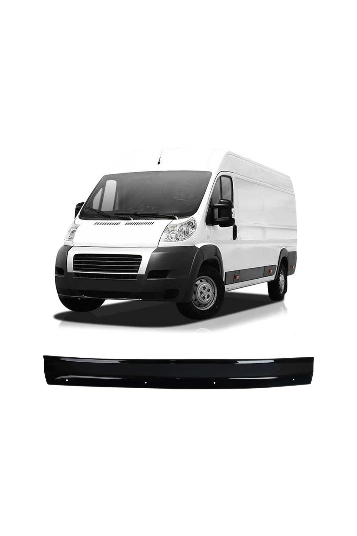 Fiat Ducato 2006-2012 Uyumlu Kaput Rüzgarlığı Ön Kaput Koruma ABS Parlak Siyah Fiat Ducato 2006-2012 Uyumlu Kaput Rüzgarlığı Ön Kaput Koruma ABS Parlak Siyah