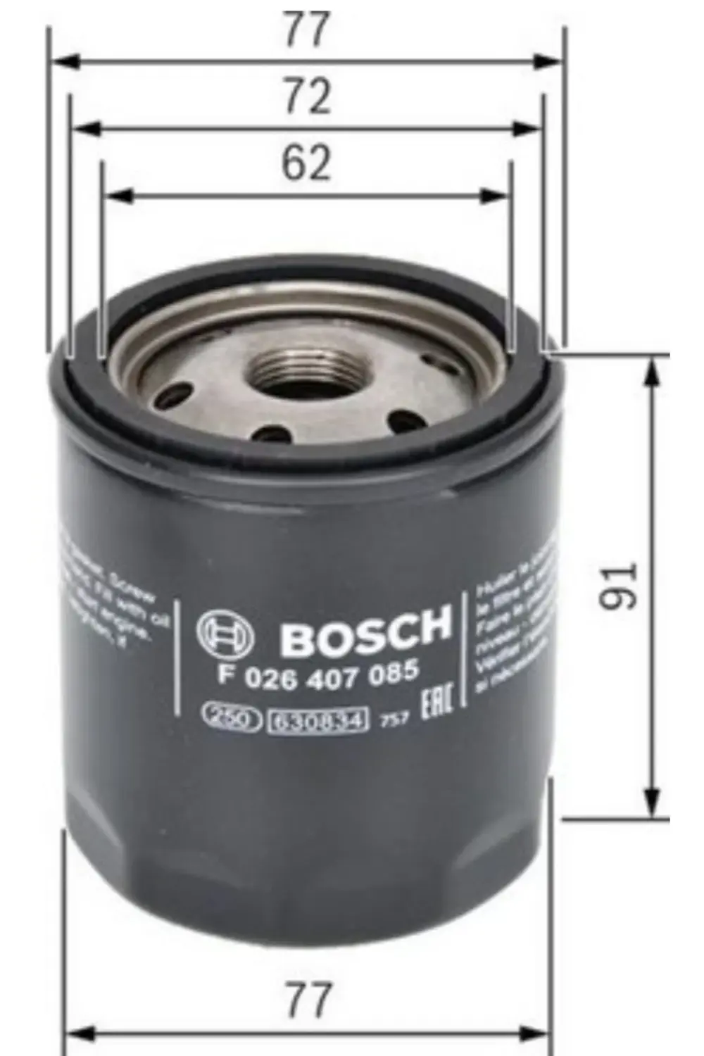 Fiat Egea 1.4 Benzinli Yağ Filtresi Bosch+Delphi 5w30 4lt lt yağ