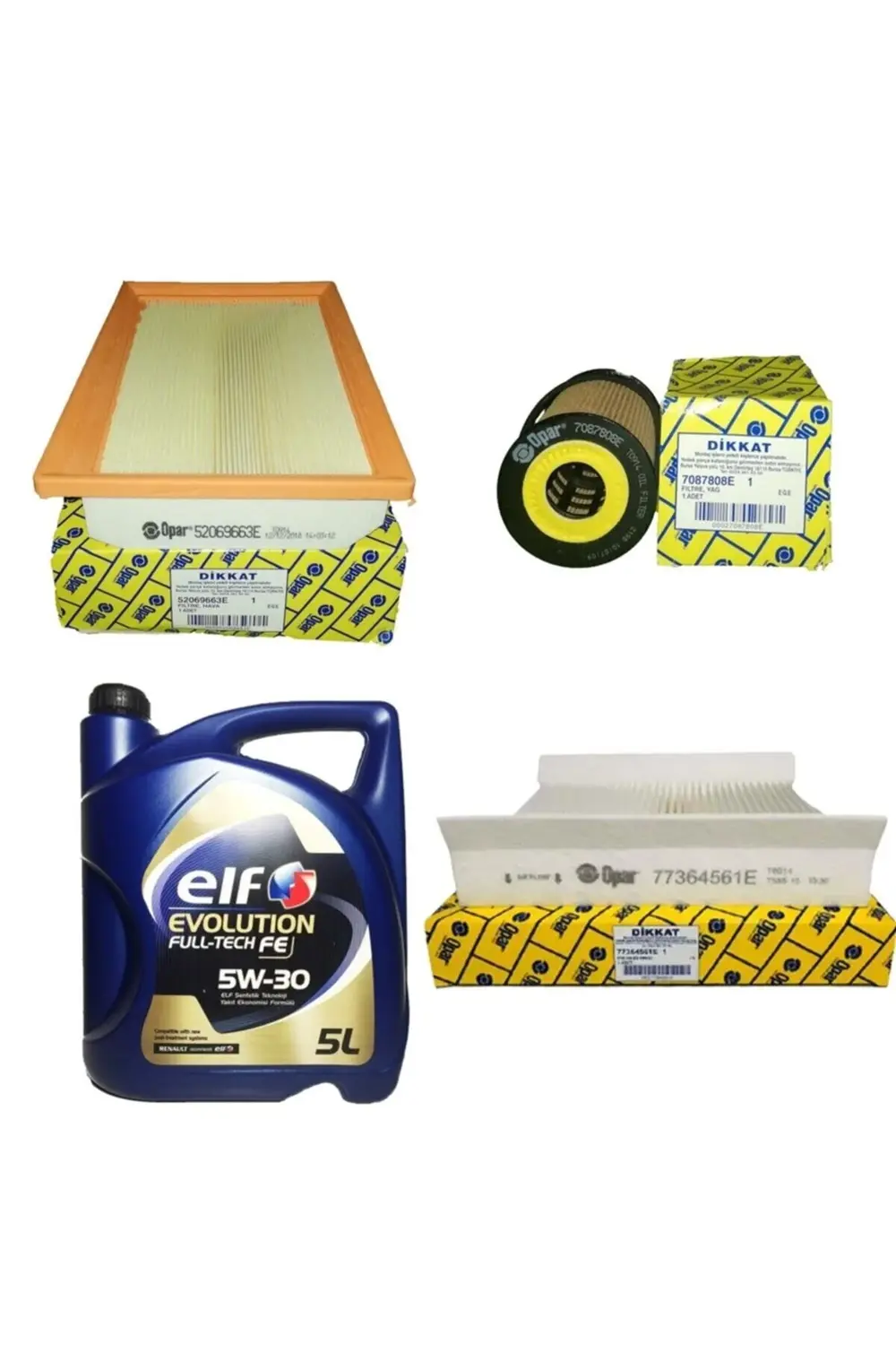 Fiat Egea 1.6 - Benzinli Filtre Bakım Seti 2016-sonrası 110 Bg [3