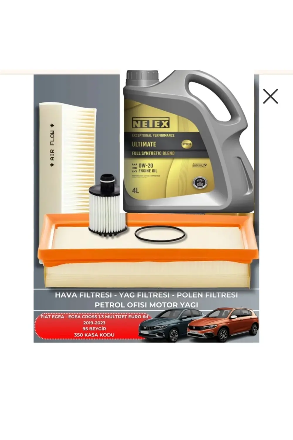 FİAT EGEA CROSS 1.3 MULTİJET EURO 6-6d 2019-2023 95 beygir+Netex