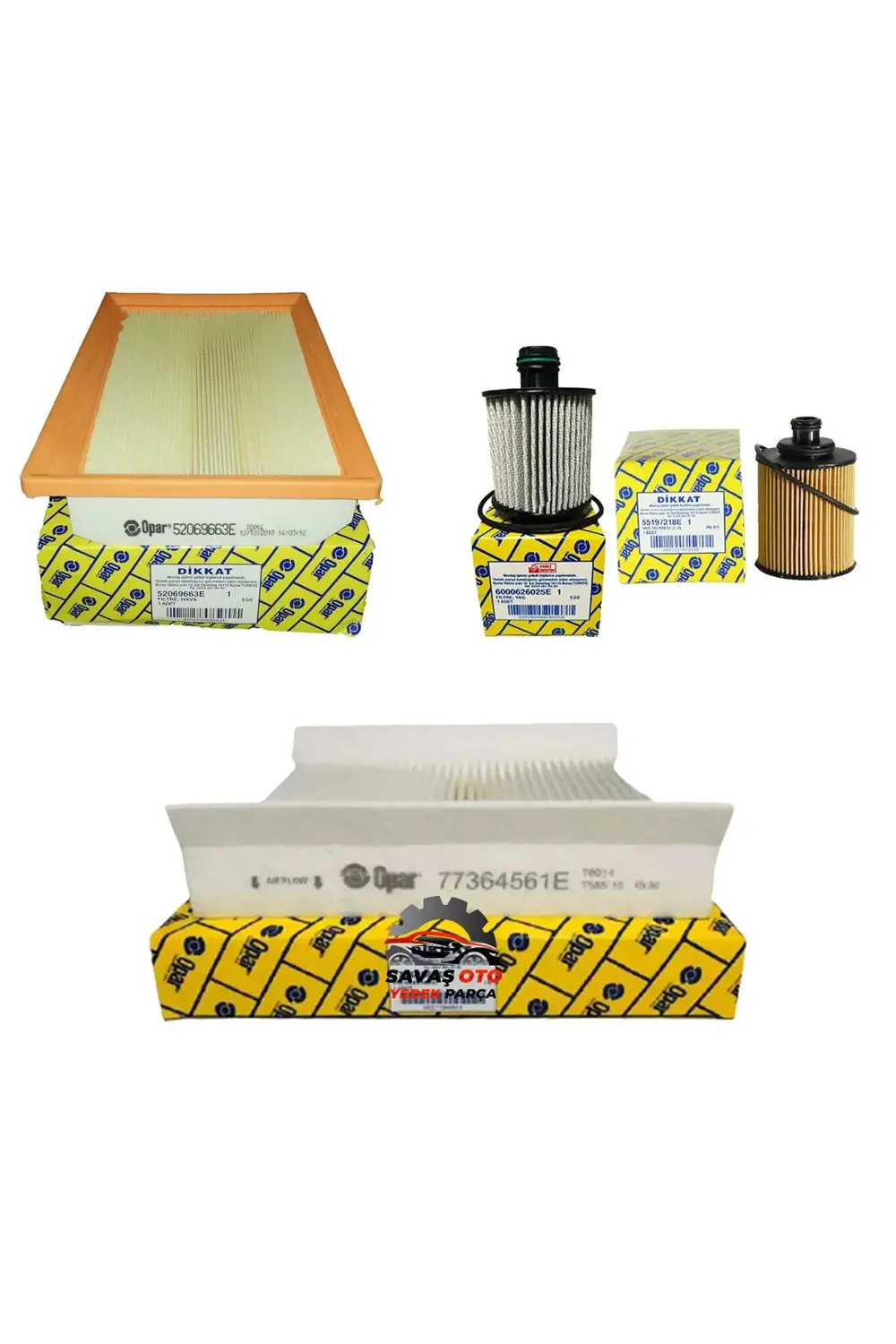 Fiat Egea Euro 6 1.3 Multijet Filtre Bakım Seti 95 Bg Model 2016-
