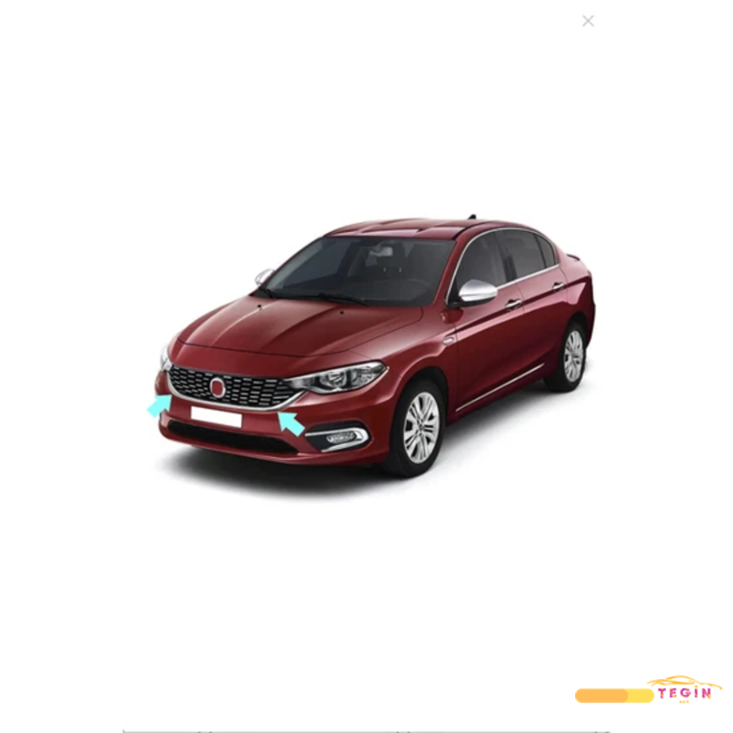 Fiat Egea SD/HB/SW 2015 Sonrası Premium Ön Panjur U Çıtası 1 Parç