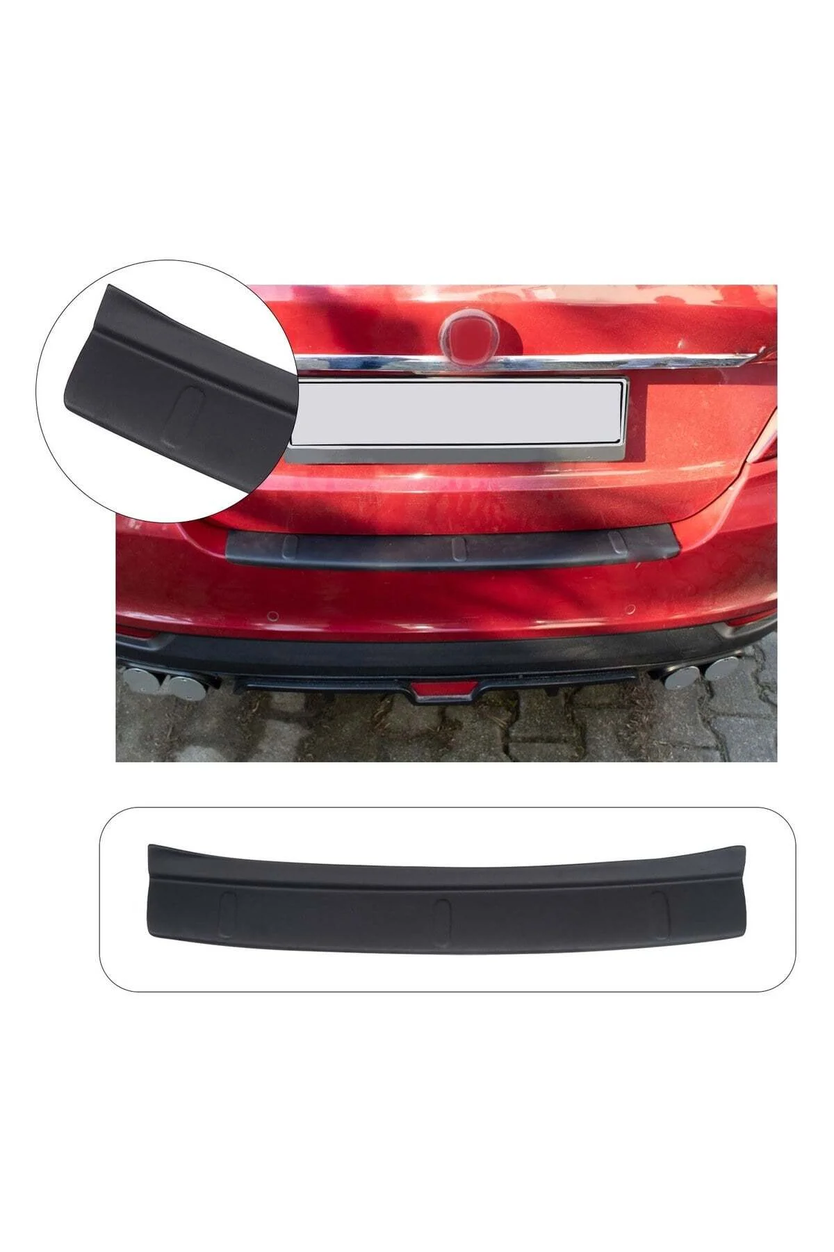 Fiat Egea Sedan 2015 ve Sonrası Uyumlu Arka Tampon Eşiği Koruma ABS Mat Siyah Fiat Egea Sedan 2015 ve Sonrası Uyumlu Arka Tampon Eşiği Koruma ABS Mat Siyah