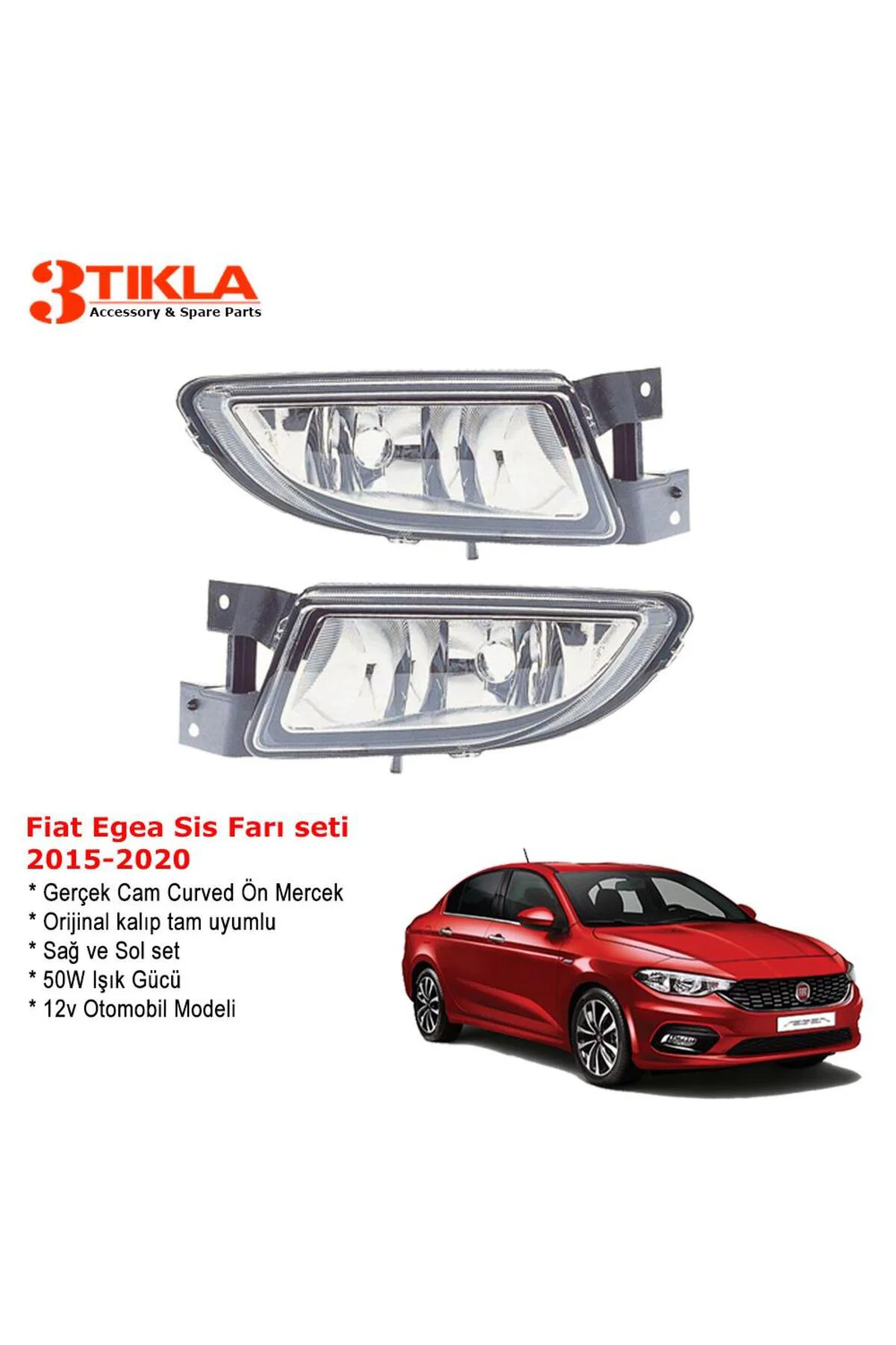 Fiat Egea Sedan 2016 Sis Farı Takımı Led Xenon Set