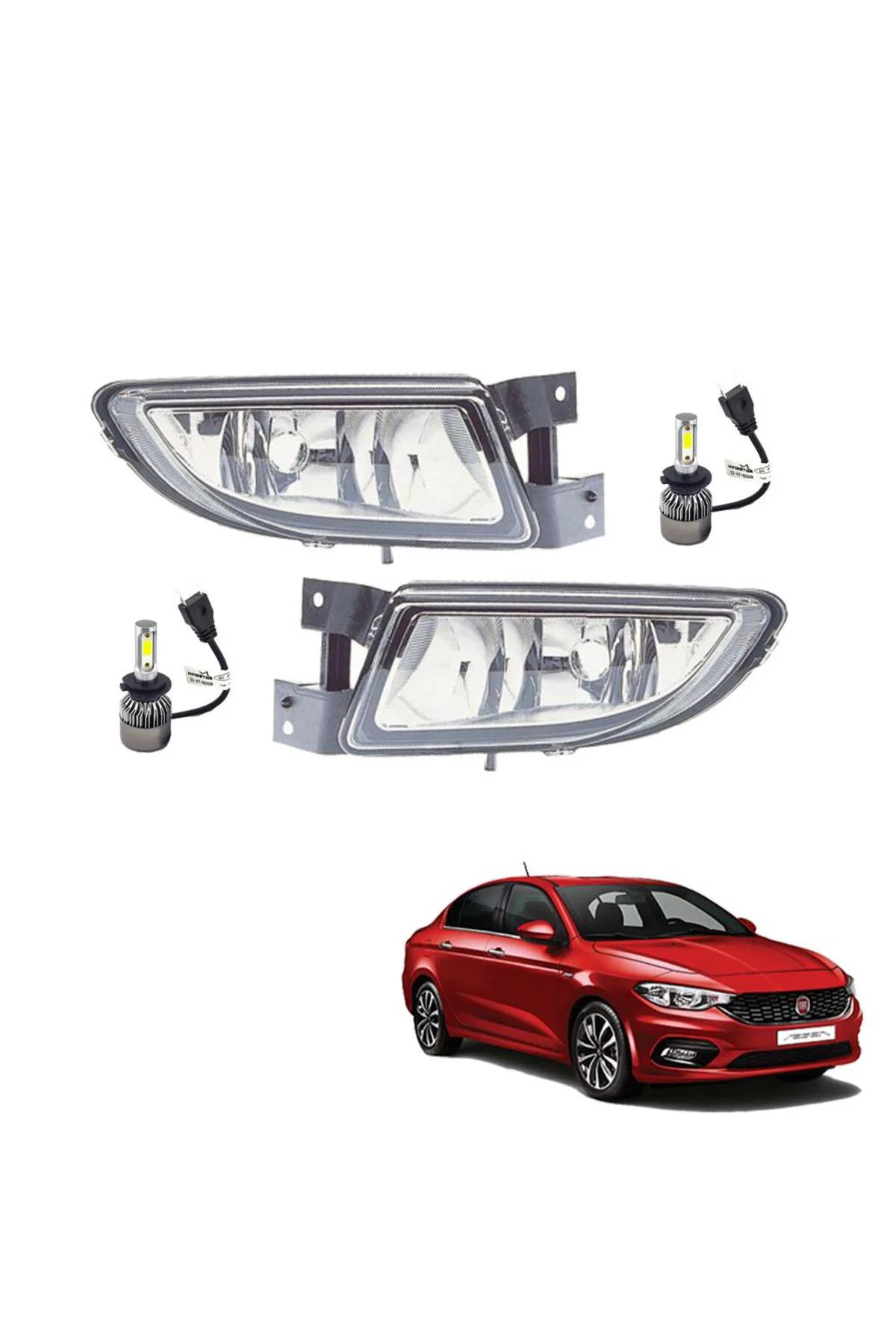 Fiat Egea Sedan 2016 Sis Farı Takımı Led Xenon Set