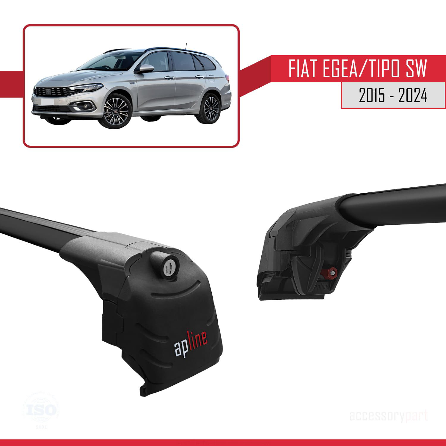 Fiat Egea/Tipo SW 2015 ve Sonrası ile uyumlu ACE-2 Ara Atkı Tavan