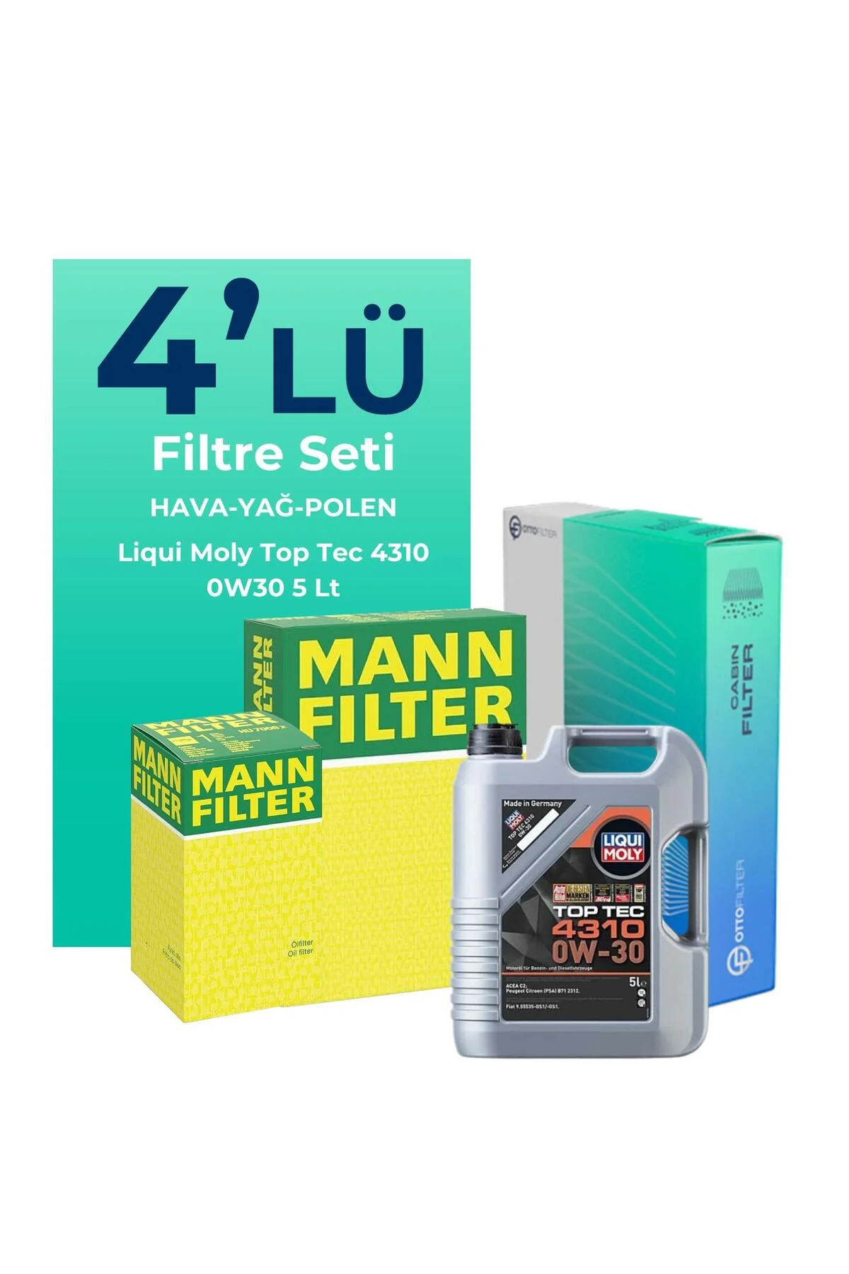 Fiat Fiorino 1.3 Dizel Filtre Bakım Seti Liqui Moly Motor Yağlı EURO 6 (2015-2024) 4 Lü Fiat Fiorino 1.3 Dizel Filtre Bakım Seti Liqui Moly Motor Yağlı EURO 6 (2015-2024) 4 Lü