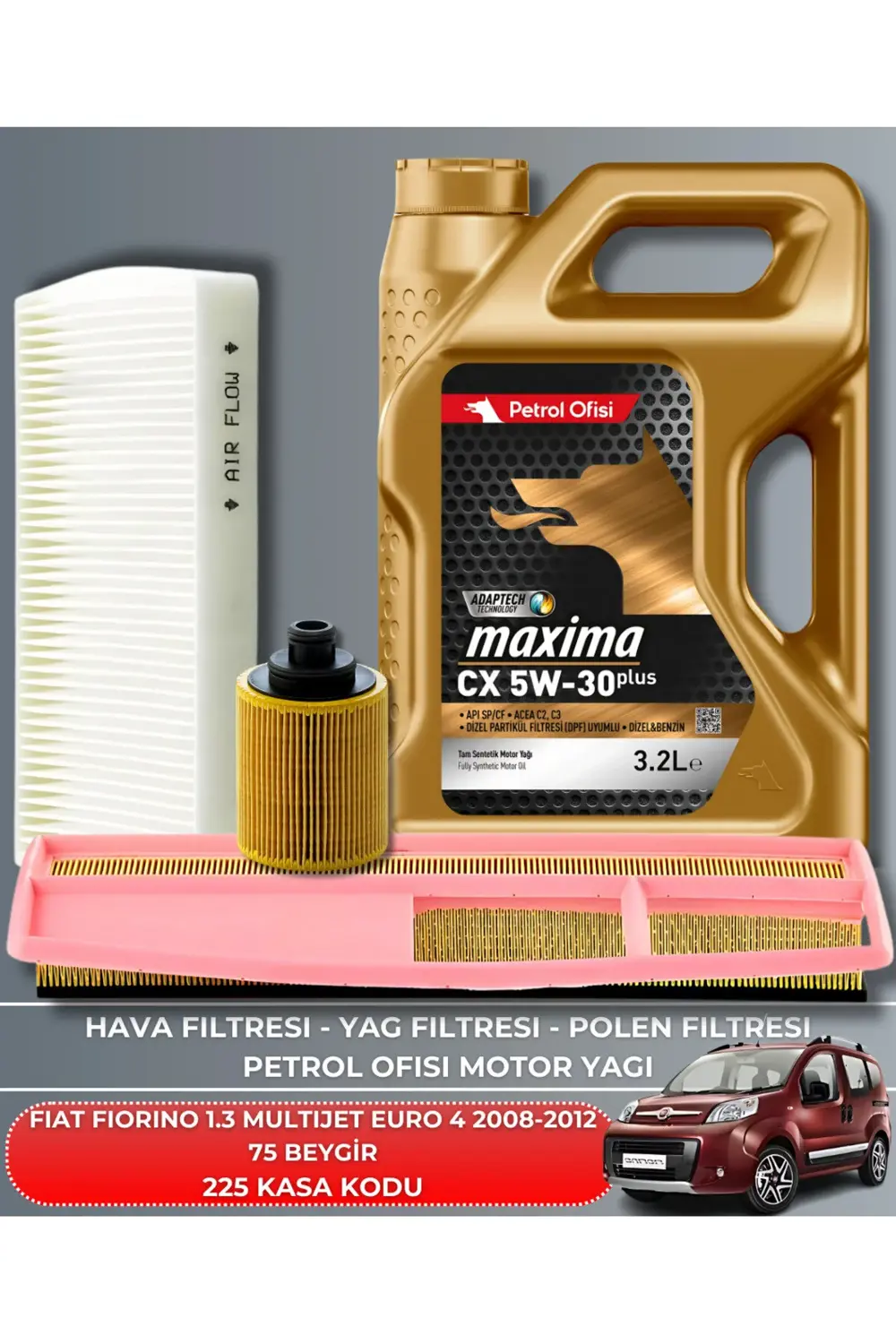 FIAT FIORINO 1.3 MULTIJET EURO 4 2008-2009-2010-2011-2012 75 BEYG