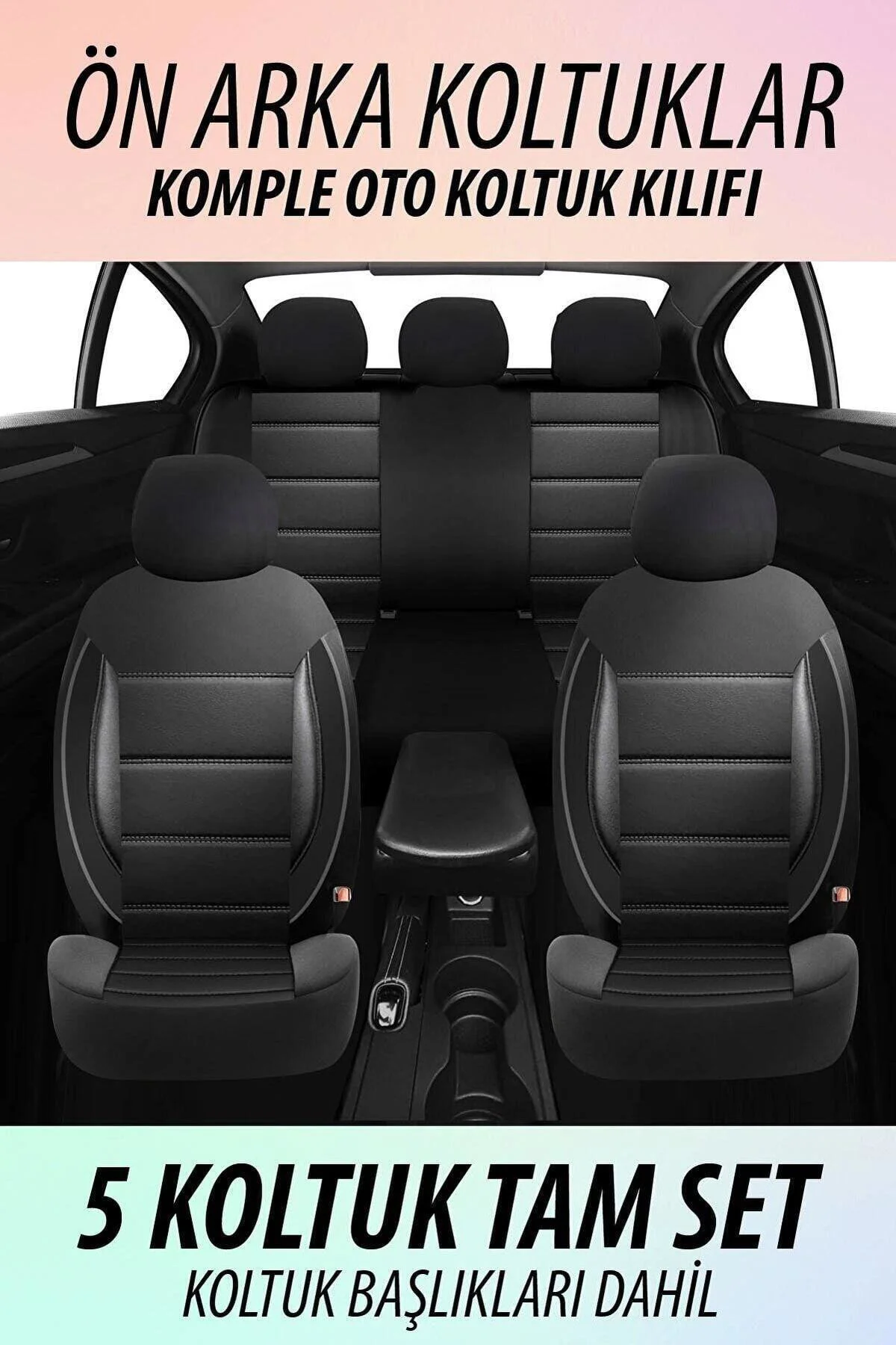 Fiat Fiorino 2007 Ve Sonrası Sport Deri Koltuk Kılıfı Takımı Siya