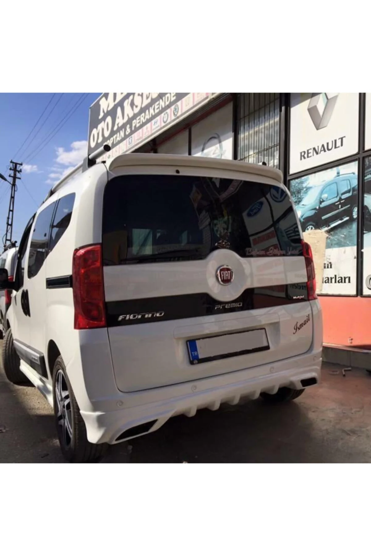 Fiat Fiorino Beyaz Spoiler