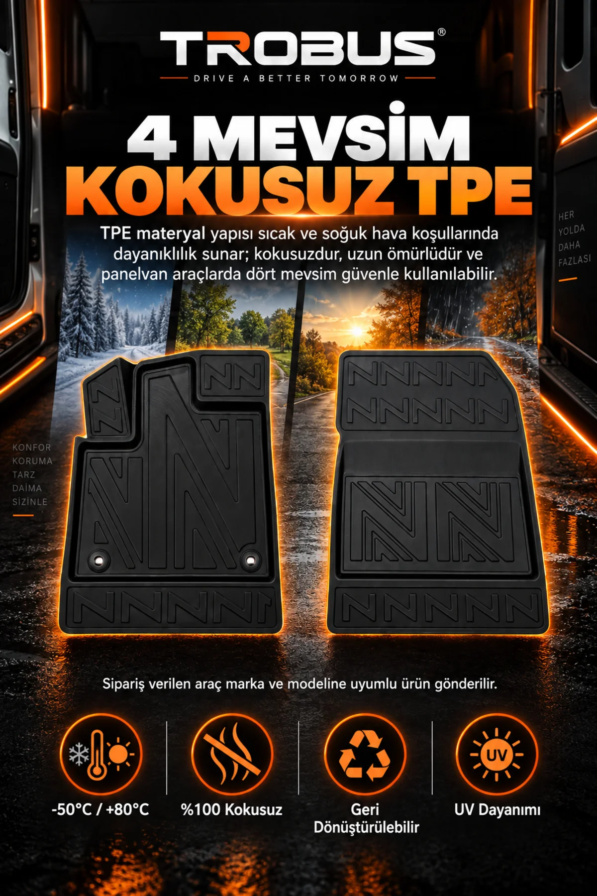 Fiat Fiorino Dizel Panelvan 2008-2019 Karbon Desenli Premium 3D Havuzlu Oto Paspas 2 Parça Ön Takım Fiat Fiorino Dizel Panelvan 2008-2019 Karbon Desenli Premium 3D Havuzlu Oto Paspas 2 Parça Ön Takım