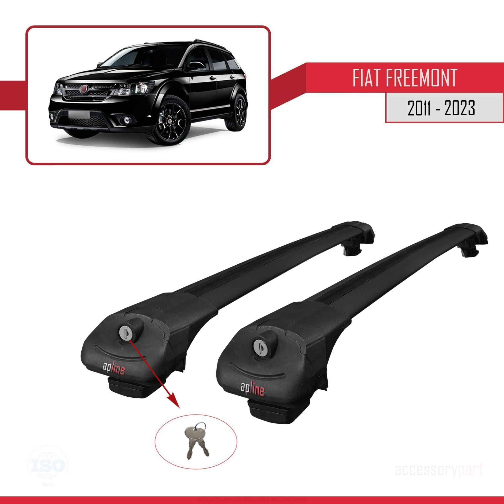 Fiat Freemont 2011-2015 Arası ile uyumlu ACE-1 Ara Atkı Tavan Bar
