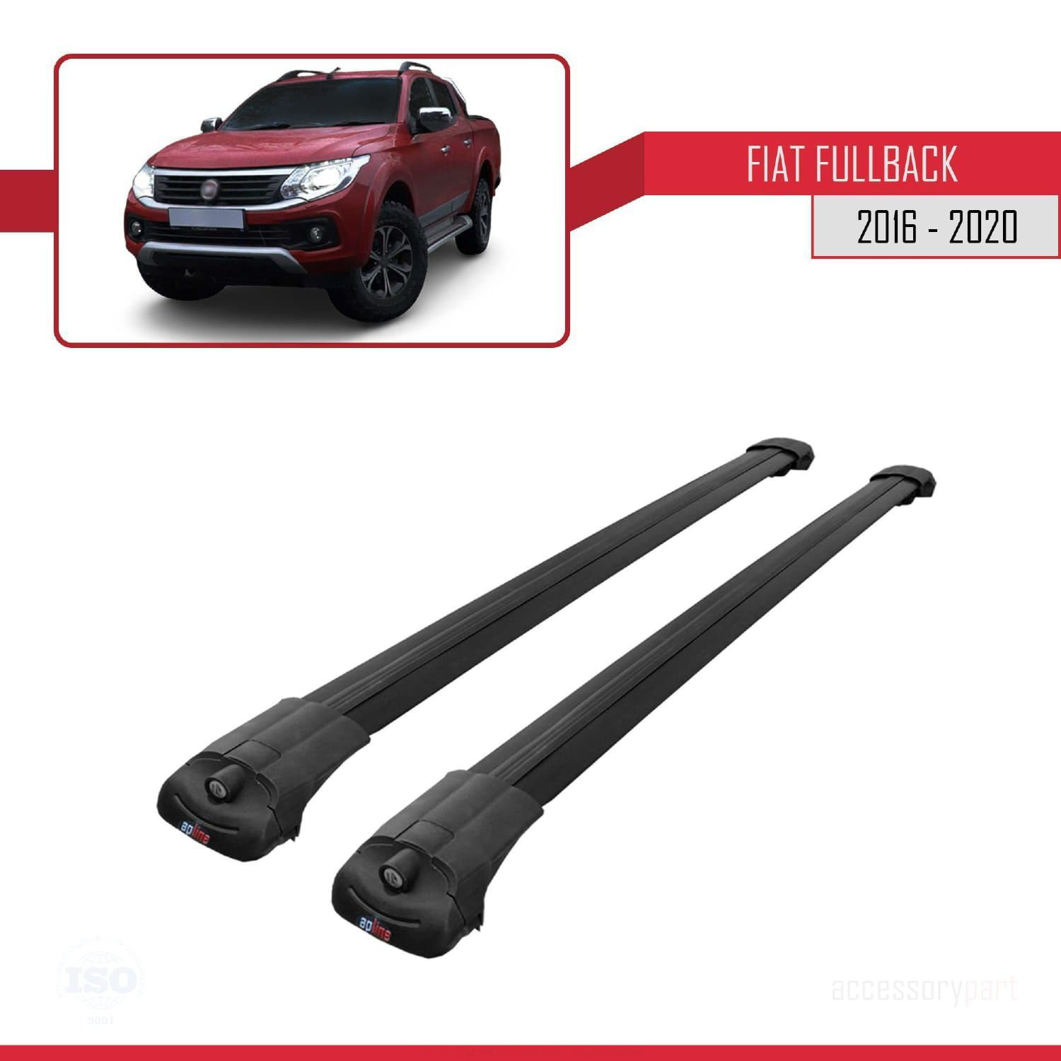 Fiat Fullback 2016-2020 Arası ile uyumlu ACE-1 Ara Atkı Tavan Bar