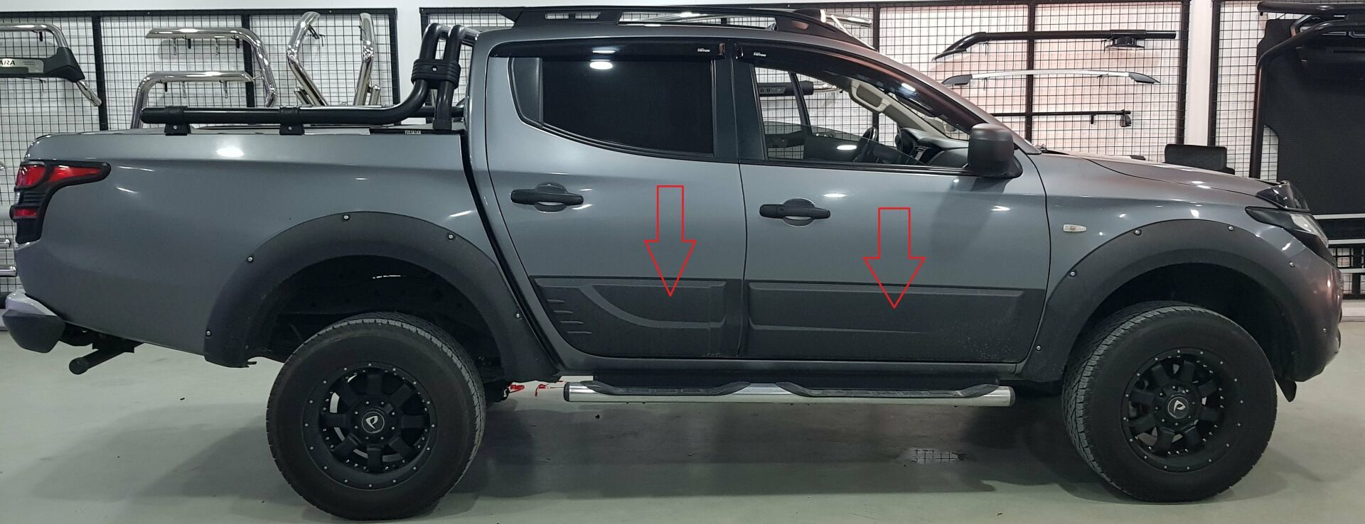 Fiat Fullback Uyumlu Gövde Kaplama Yan Kapı Koruma 2012 /2019 Par