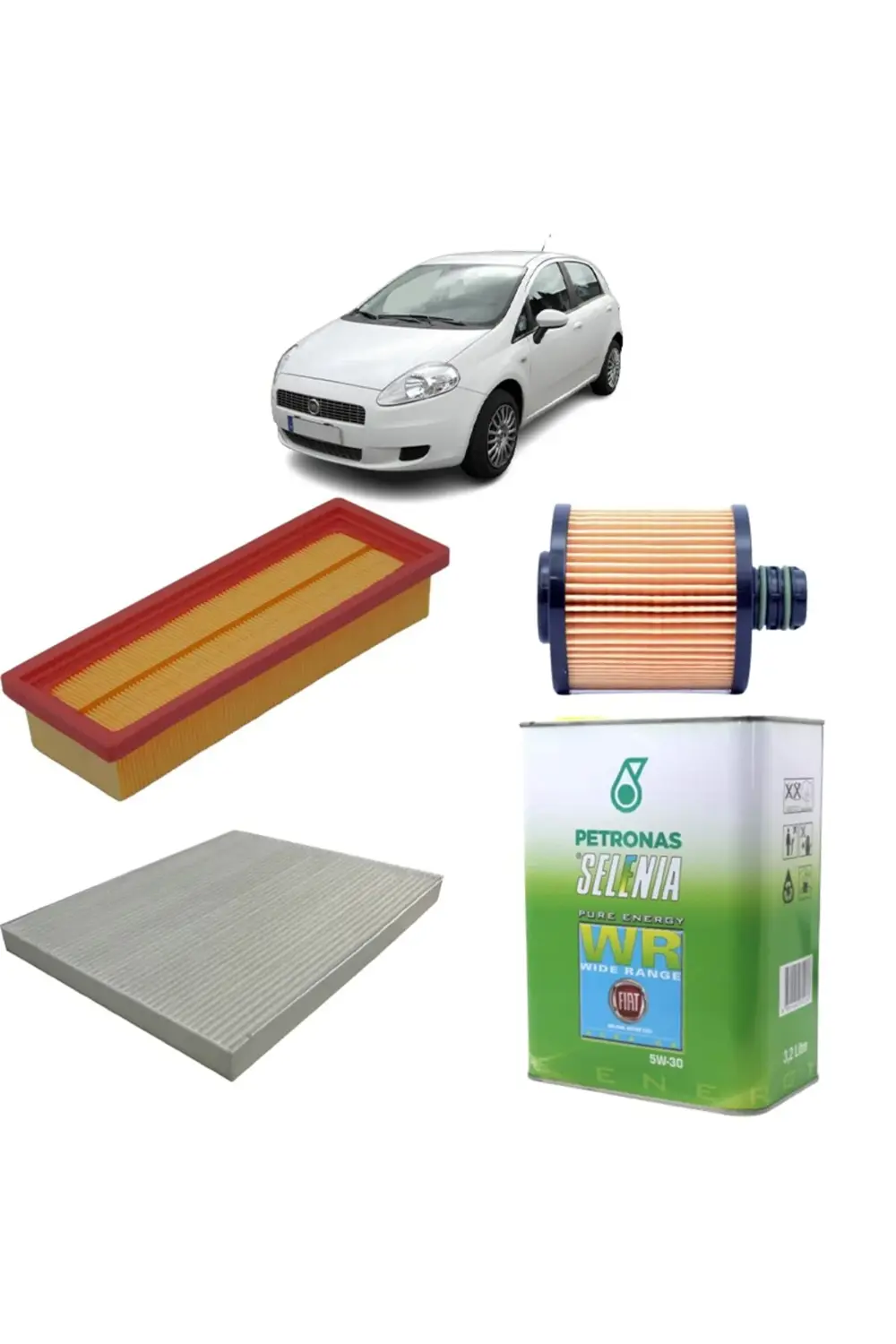 Fiat Grande Punto 3plus Filtre Bakım Seti 1.3 Jtd Selenia Petrona