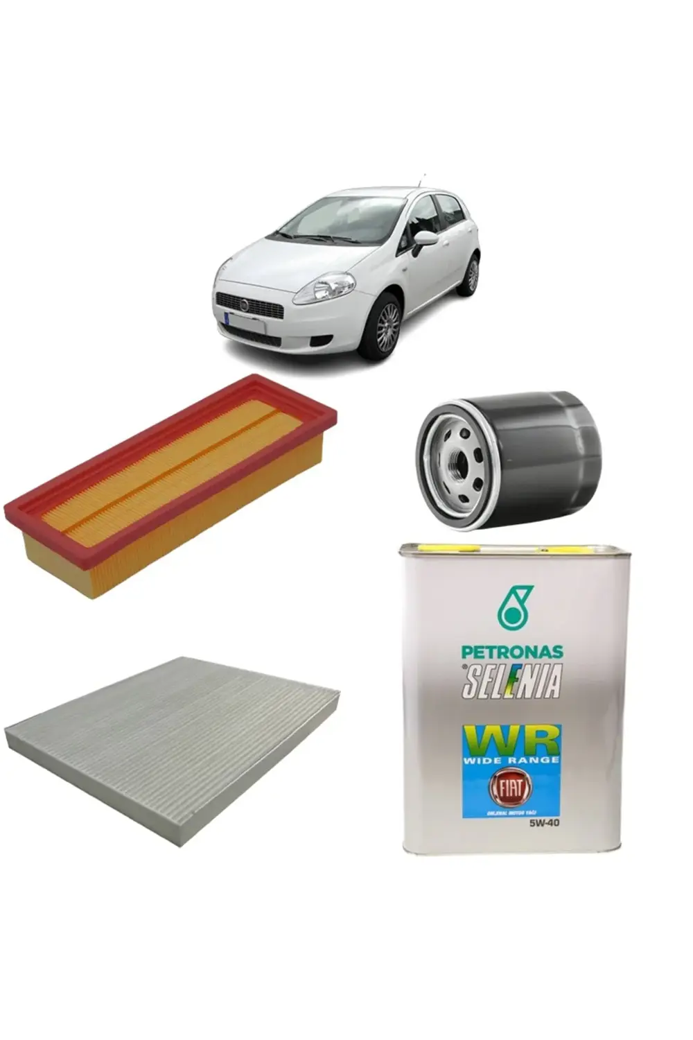 Fiat Grande Punto 77 Beygir 1.4 8v 3plus Selenia 5w40 3,2lt 2005-