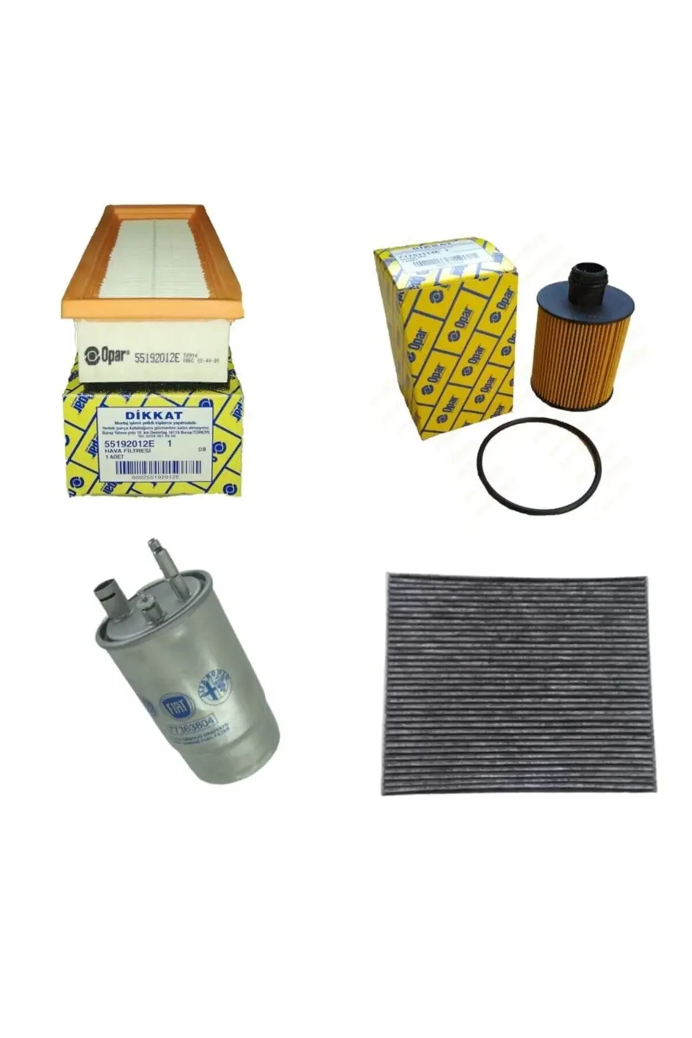 Fiat Grande Punto- Filtre Bakım Seti 1.3 Jtd 2010-2012 [83 Beygir