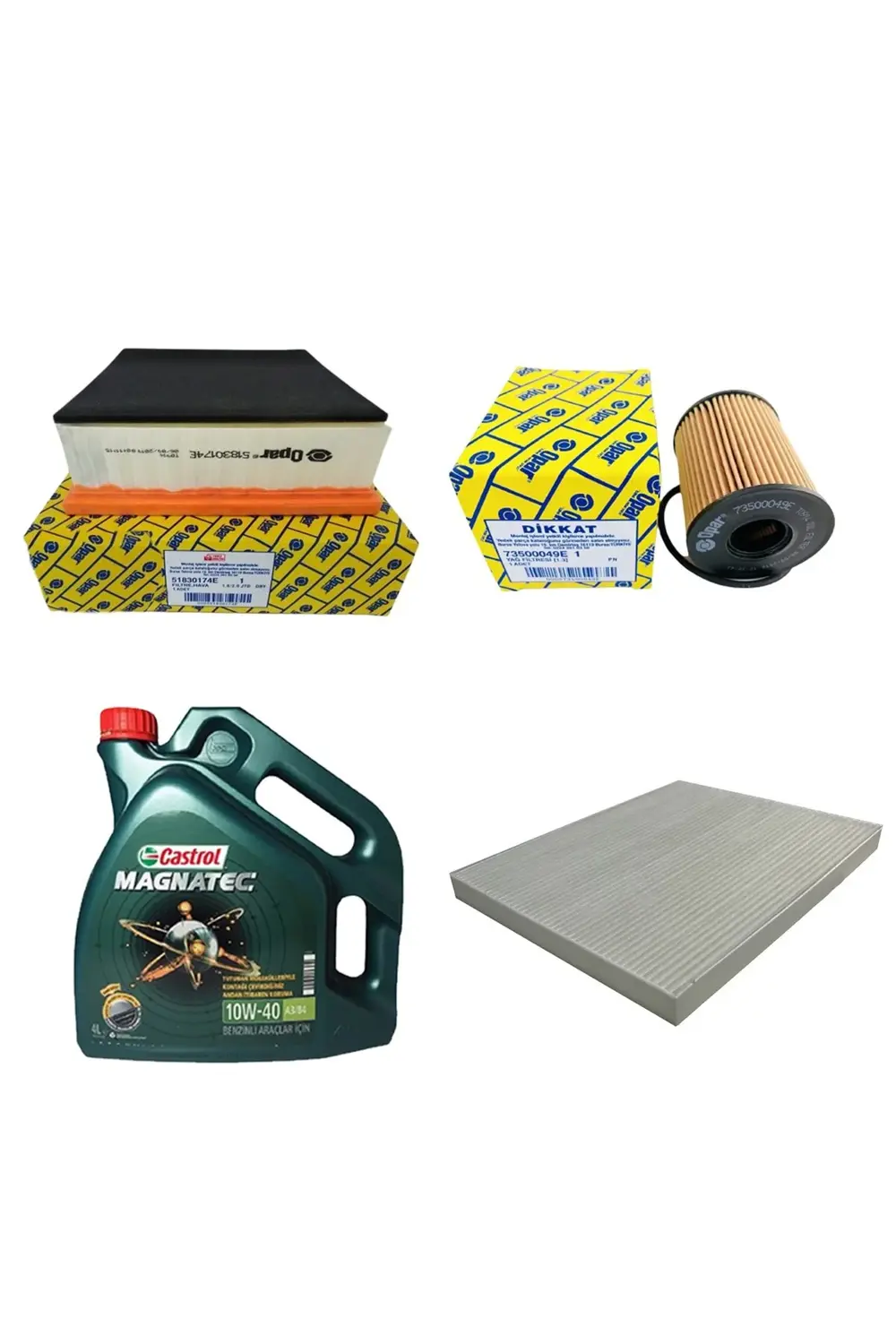Fiat Grande-punto Filtre Yağ Bakım Seti 1.4 16v T-jet 2007-2012 [