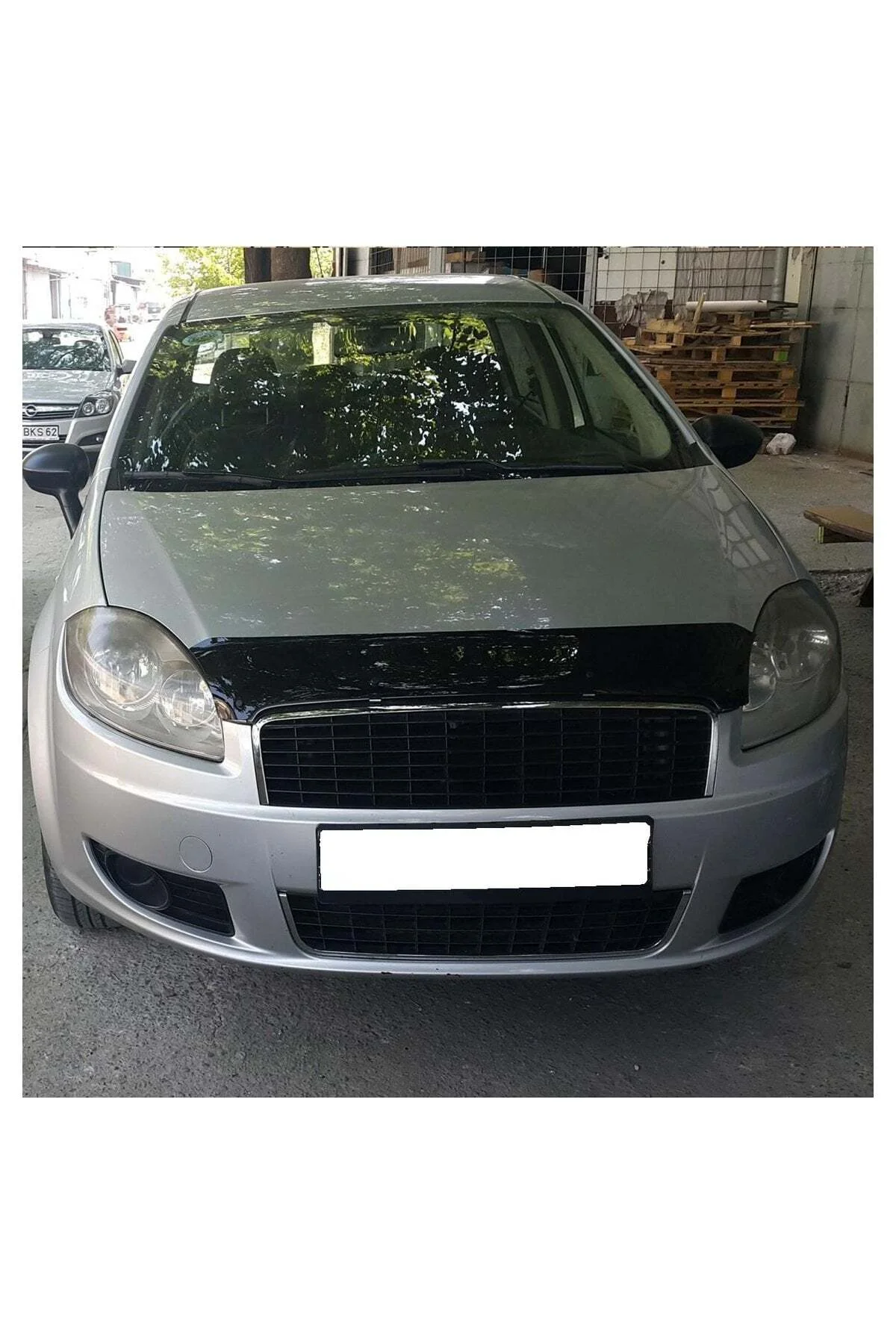Fiat Linea 2007 ve Sonrası Uyumlu Kaput Rüzgarlığı Ön Kaput Koruma ABS Parlak Siyah - Görsel 2