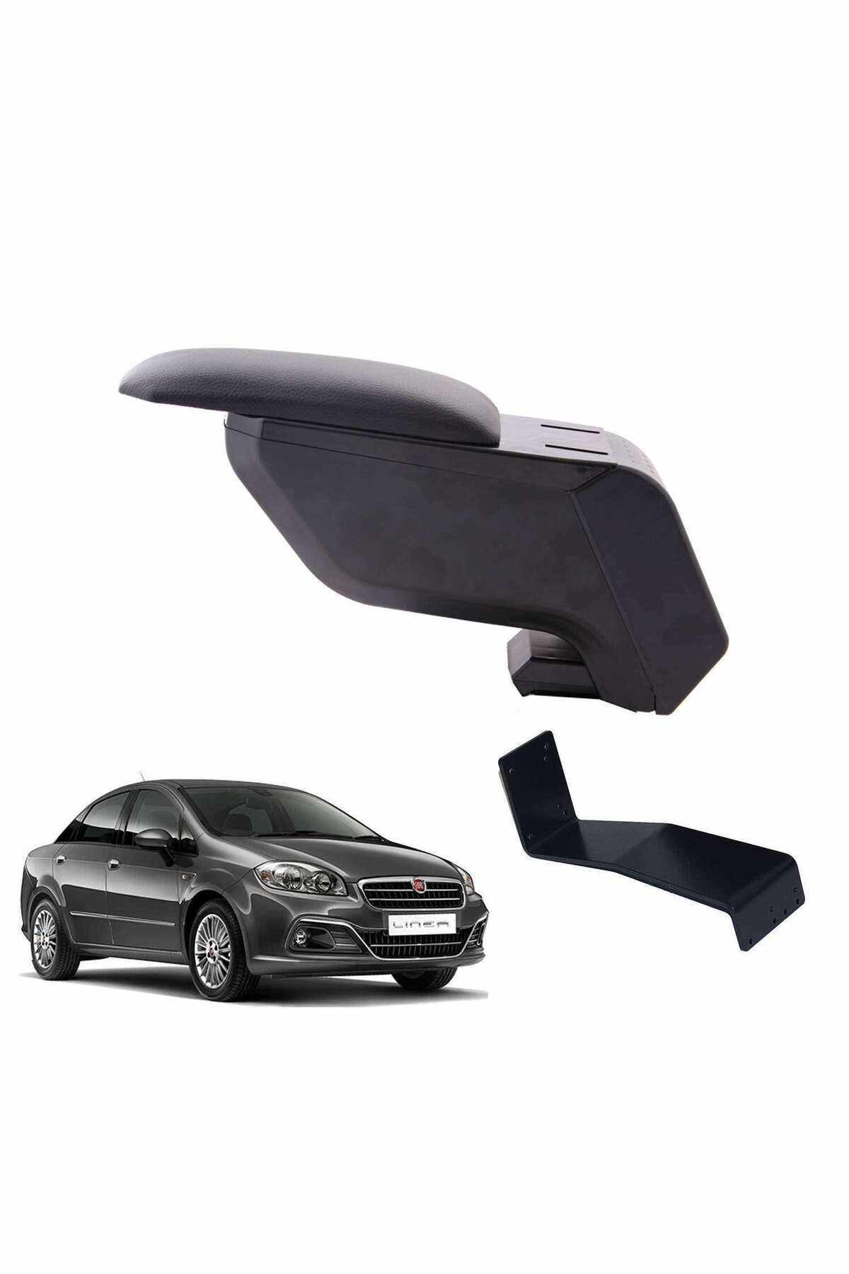 Fiat Linea 2014 Delmesiz Çelik Ayaklı Siyah Kolçak Kol Dayama