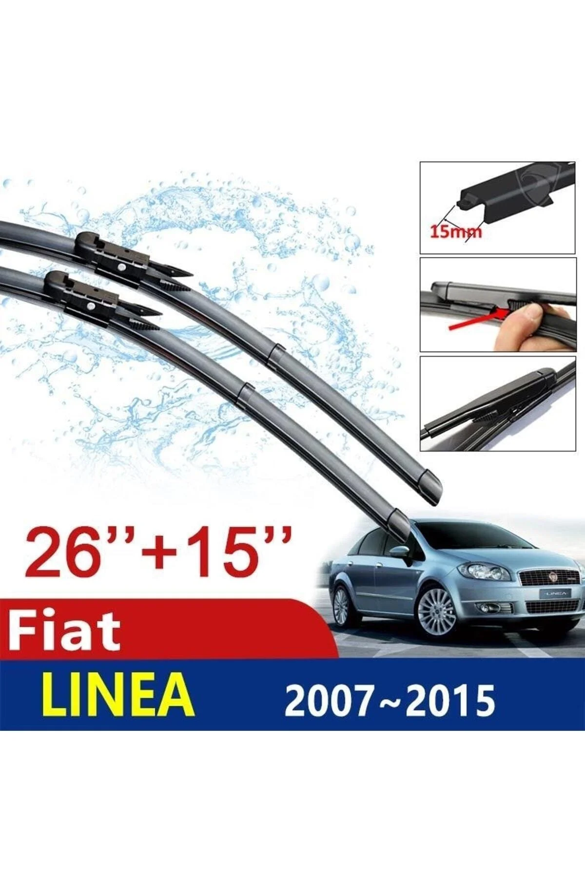 Fiat Linea Ön Cam Muz Silecek Takımı 2007--2015