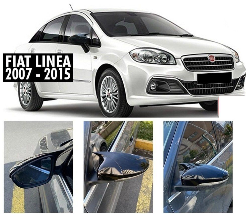 Fiat Linea Uyumlu (2007-2015) Batman Yarasa Ayna Kapağı (Parlak S