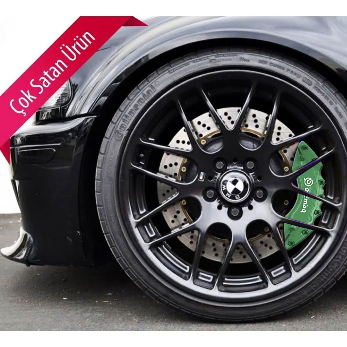 Fiat Linea Uyumlu Brembo Yeşil Kaliper Kapağı 4 Parça Ön Arka Set