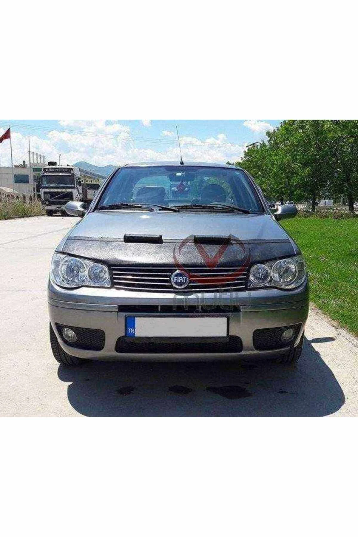 Fiat Palio 2009 Suni Deri Lüx Kaput Koruyucu Maske Fiat Palio 2009 Suni Deri Lüx Kaput Koruyucu Maske - Görsel 2