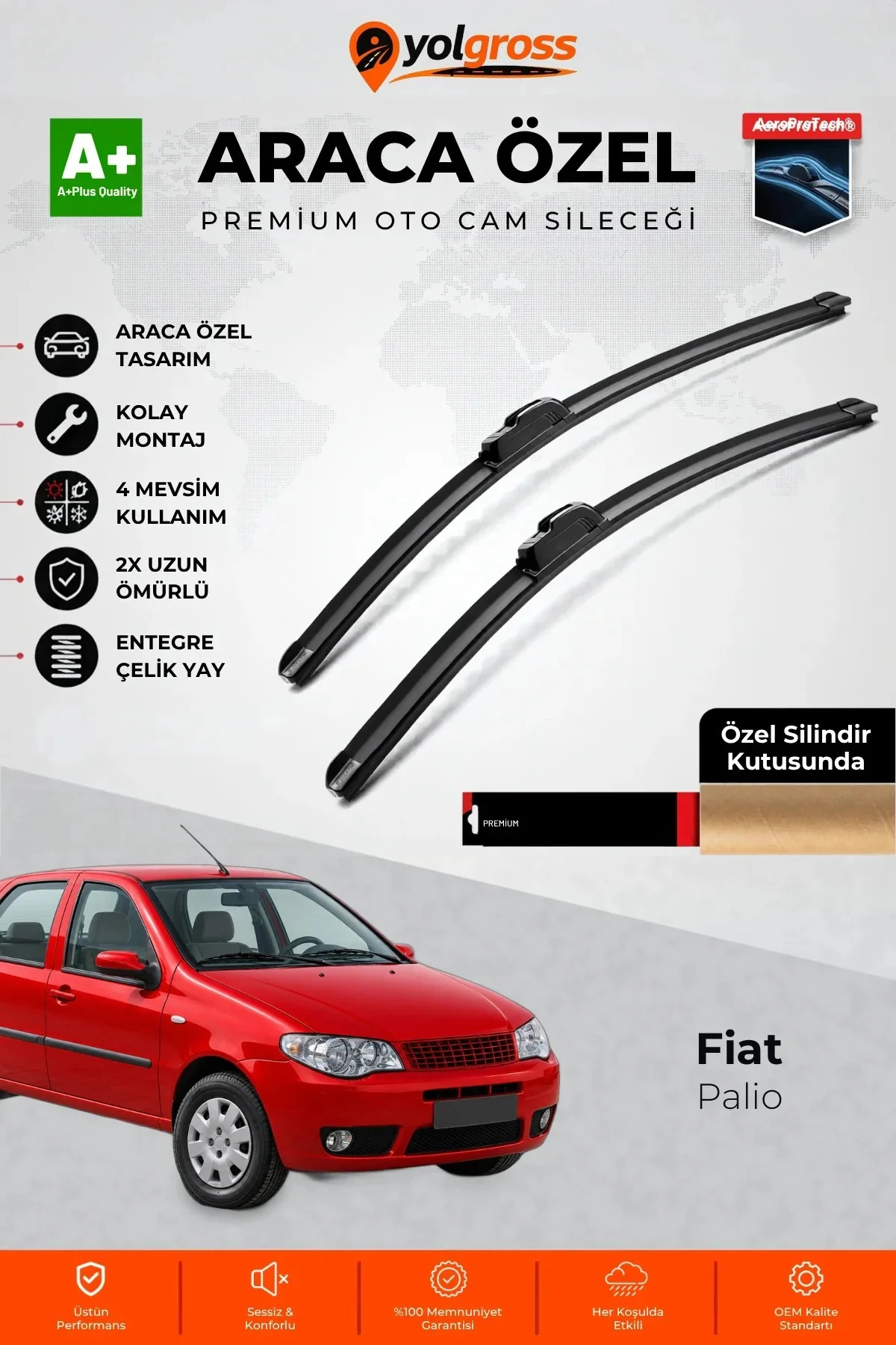 Fiat Palio Ön Cam Silecek Seti 1996-2011 Premium Araca Özel 55-45 Cm A+ Kalite Fiat Palio Ön Cam Silecek Seti 1996-2011 Premium Araca Özel 55-45 Cm A+ Kalite