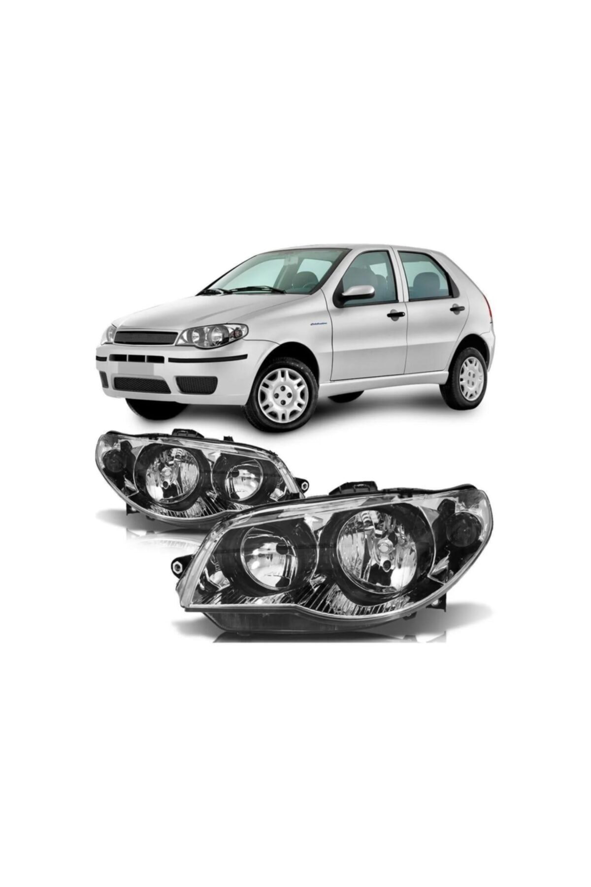 Fiat Palio Sole Sağ + Sol Ön Far Lambası Takımı 2009--2011 Manuel
