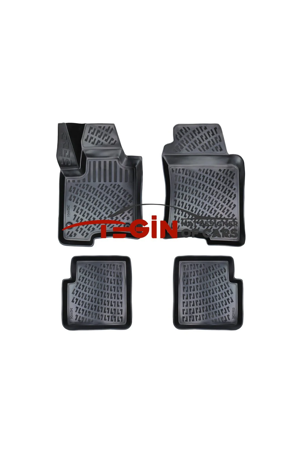 Fiat Panda Panelvan 2014 Sonrası 1.4/1.6 Turbo Siyah 3D Havuzlu Paspas
