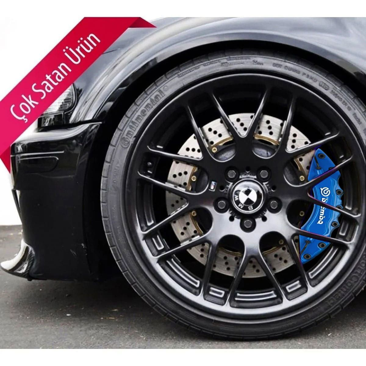Fiat Pratico Uyumlu Brembo Mavi Kaliper Kapağı 4 Parça Ön Arka Se