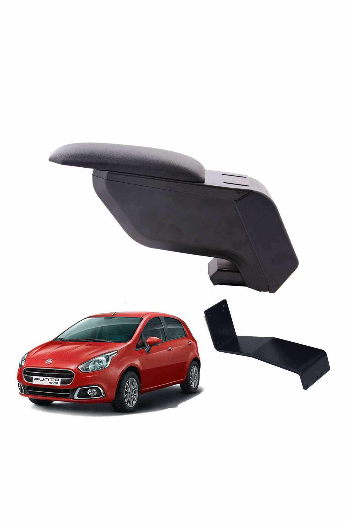 Fiat Punto 2013 Delmesiz Çelik Ayaklı Siyah Kolçak Kol Dayama Fiat Punto 2013 Delmesiz Çelik Ayaklı Siyah Kolçak Kol Dayama
