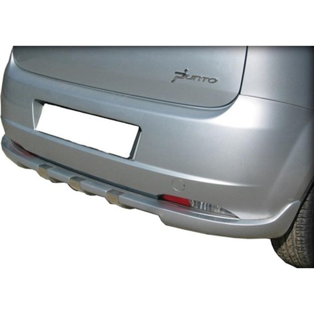Fiat Punto Uyumlu Evo Arka Tampon Altı Kromlu Fiber 2010 Ve Sonra