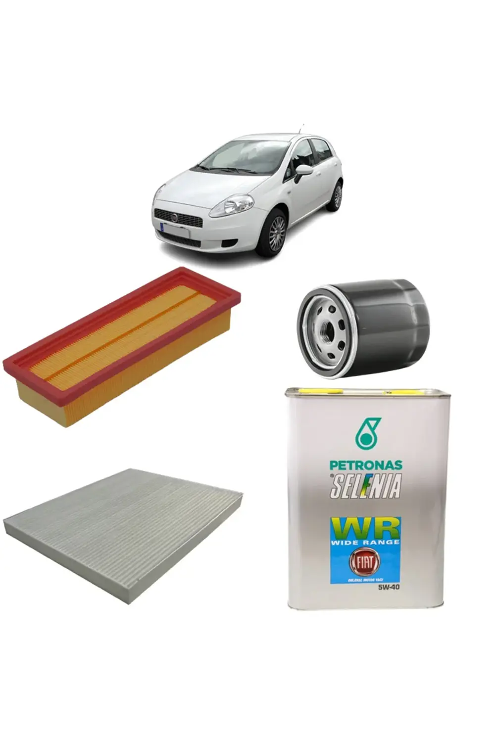 Fiat Punto Ve Evo 1.4 Benzinli 3plus Karbon Selenia 5w40 3,2lt 20