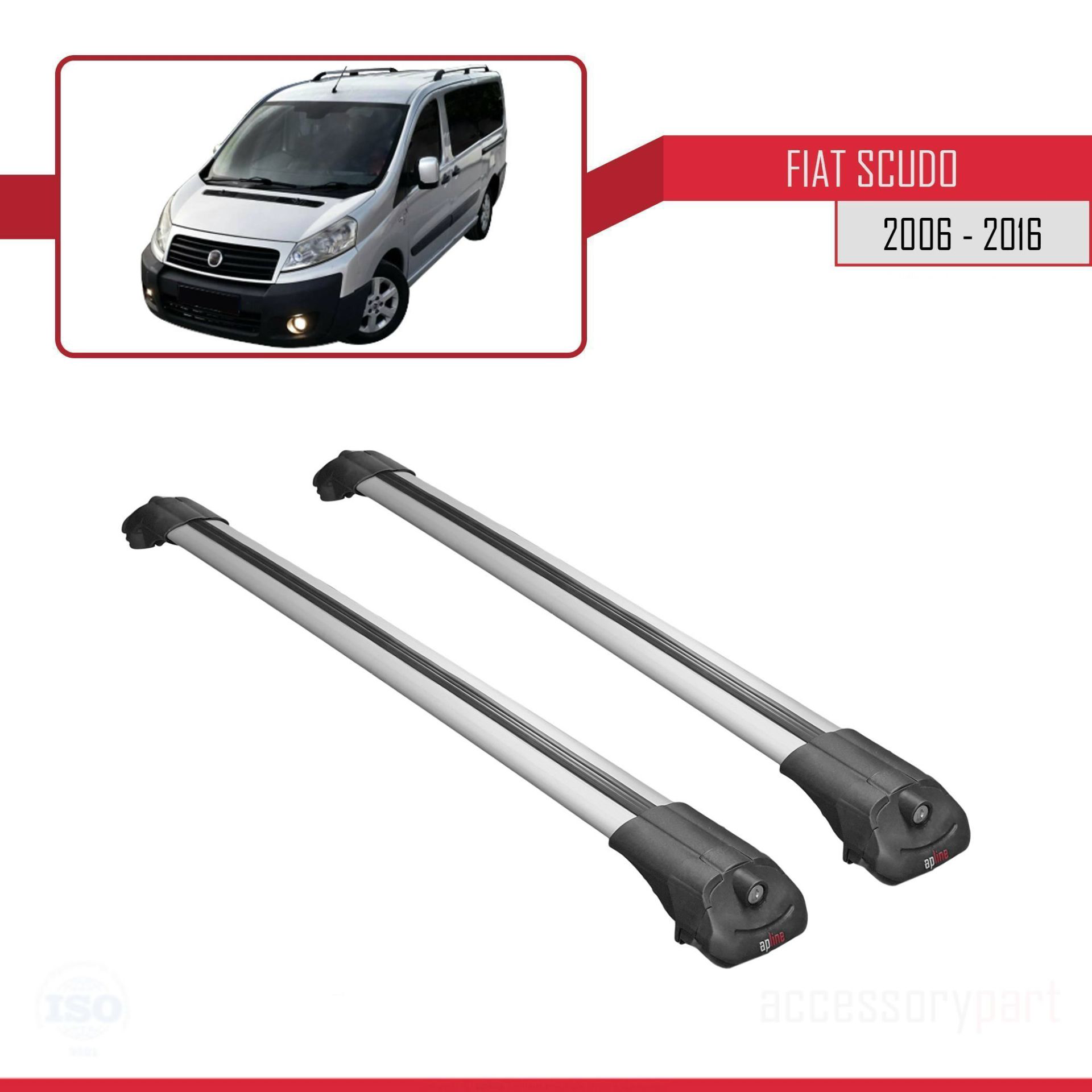 Fiat Scudo 2006-2016 Arası ile uyumlu ACE-1 Ara Atkı Tavan Barı G