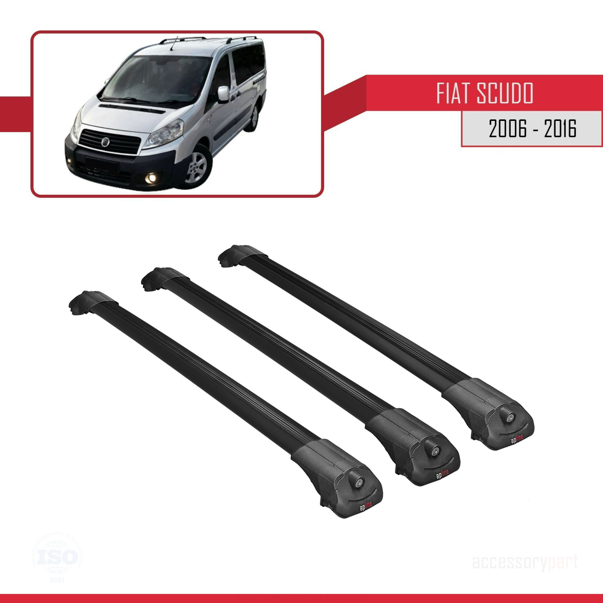 Fiat Scudo 2006-2016 Arası ile uyumlu ACE-1 Ara Atkı Tavan Barı S